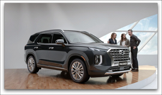 '슈퍼볼 2019'에서 공개한 현대자동차 광고속에 등장한 현대차 팰리세이드 이미지.   현대자동차 제공